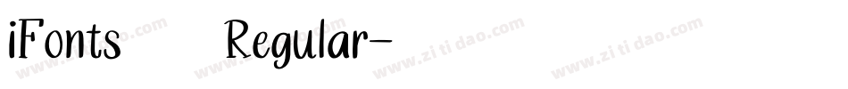 iFonts周年体 Regular字体转换